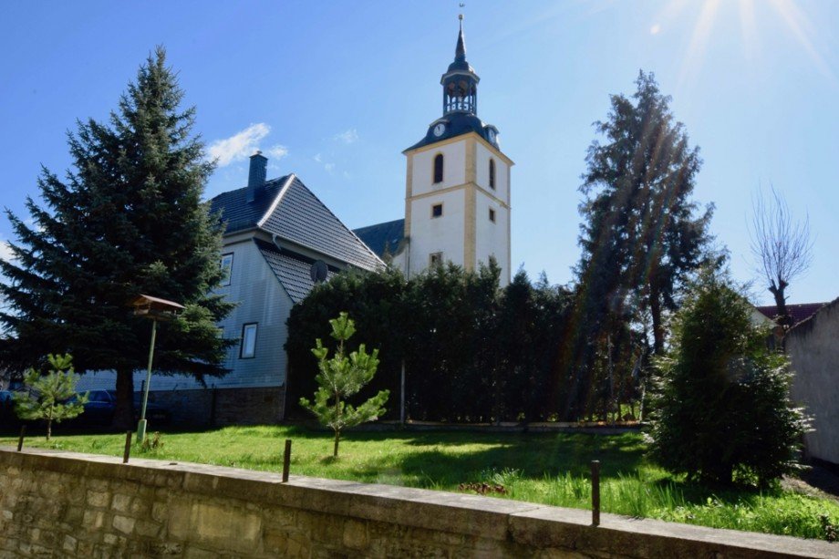 Garten mit perfektem Ausblick Einfamilienhaus Erfurt