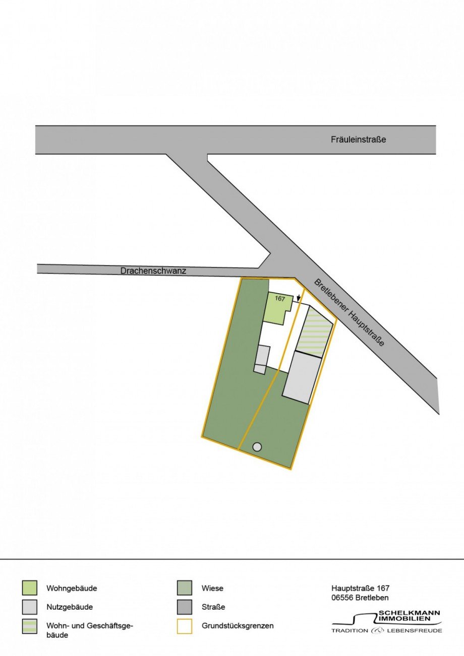 Lageplan Mehrfamilienhaus Bretleben