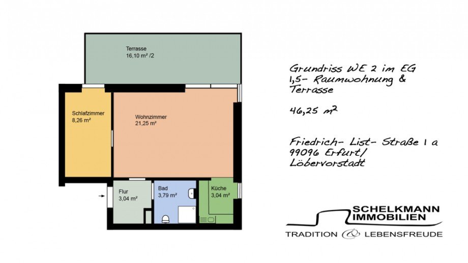 Grundriss Erdgechosswohnung Erdgeschosswohnung Erfurt