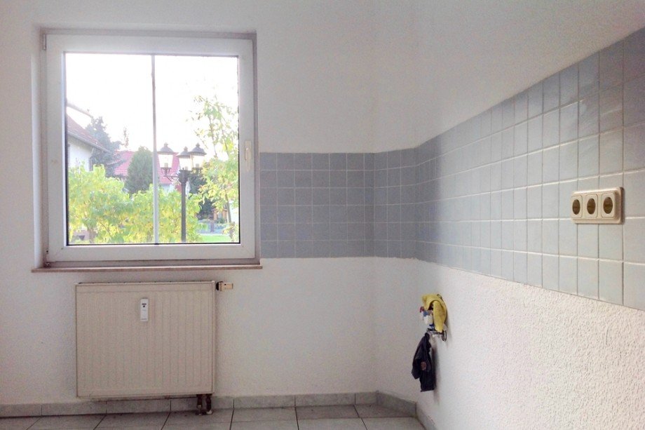 K�chenfenster mit Blick ins Gr�ne Erdgeschosswohnung Haina