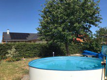Pool mit Kirschbaum Ihr neues Familiennest - modernes Einfamilienhaus mit kleinem Pool & Garten