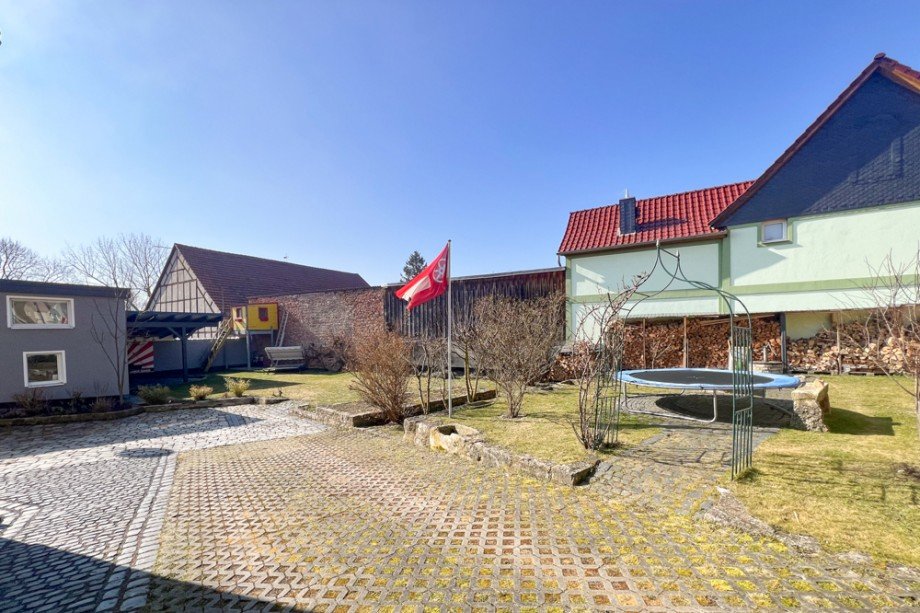 Garten mit perfekter Privatsph�re Einfamilienhaus Erfurt / Bindersleben