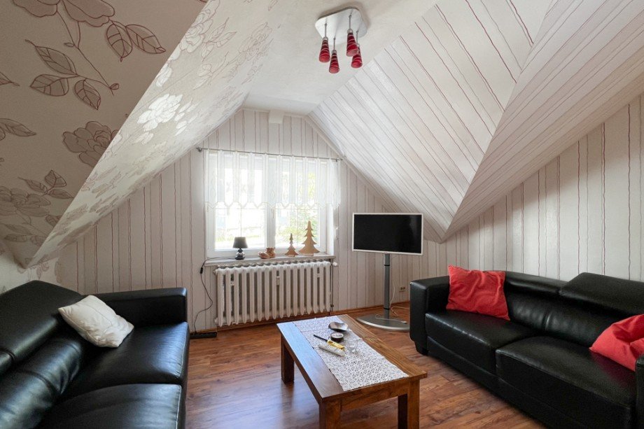 Wohnzimmer im Obergeschoss Einfamilienhaus Oberhof