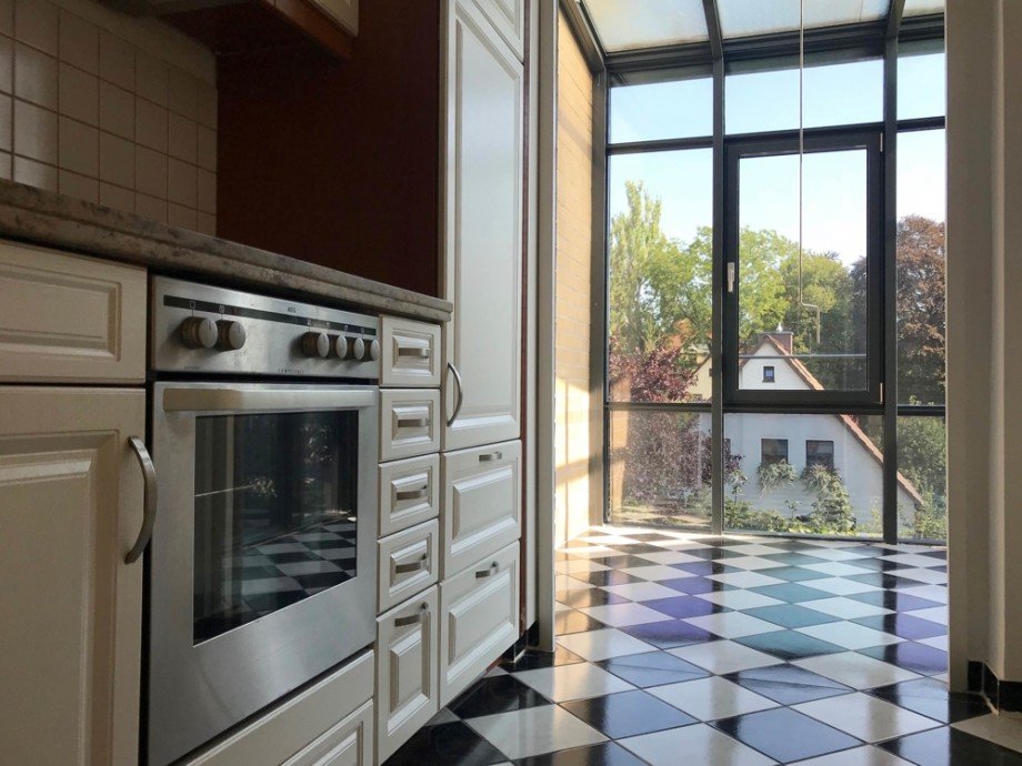 K�che mit Wintergarten Etagenwohnung Erfurt