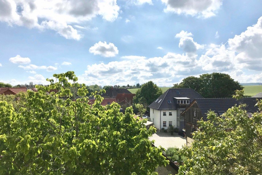 Blick aus dem Dachfenster Dachgeschosswohnung Erfurt
