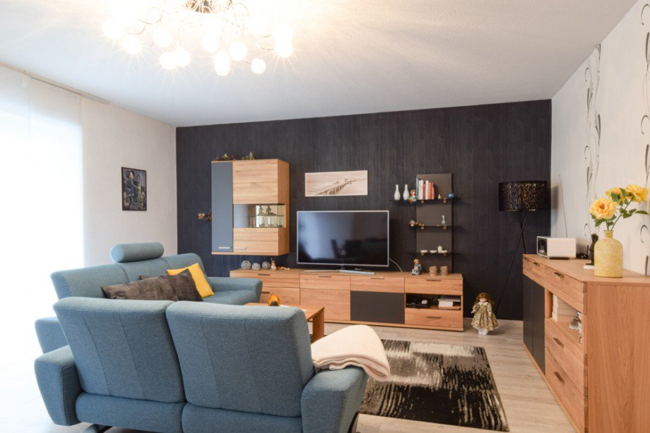 Traumhaftes Wohnzimmer Erdgeschosswohnung Herbsleben