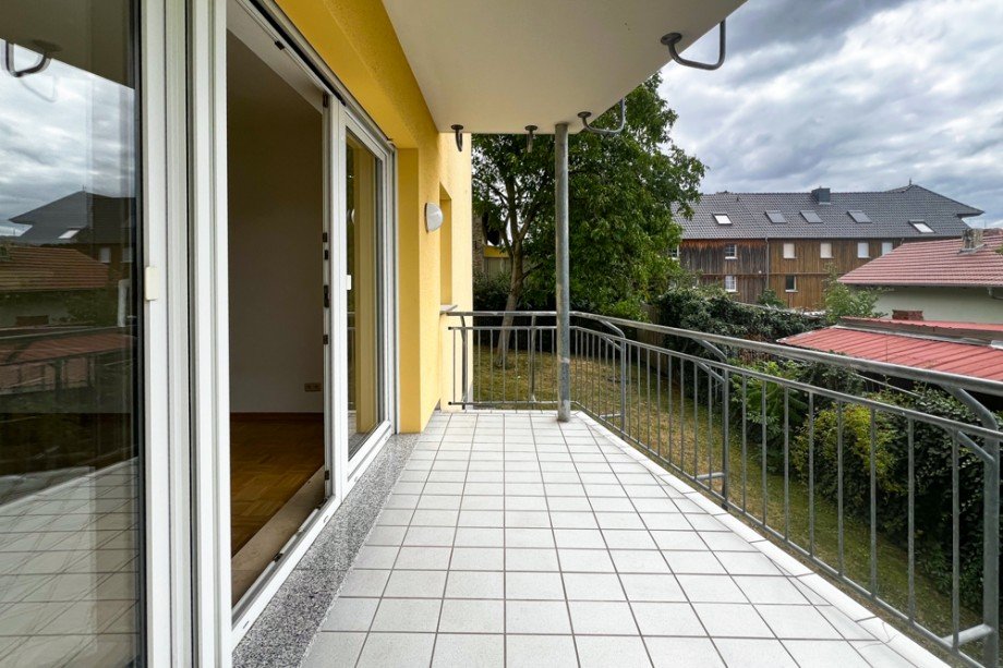 Balkon am Wohnzimmer Erdgeschosswohnung Erfurt