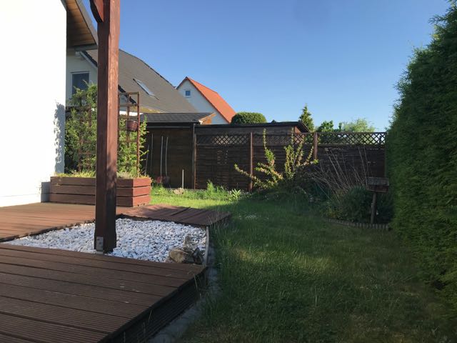 Terrasse und Garten Einfamilienhaus Erfurt