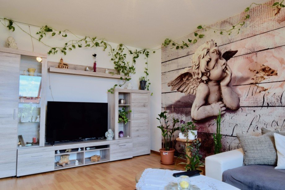 Gem�tliches Wohnzimmer Dachgeschosswohnung Erfurt