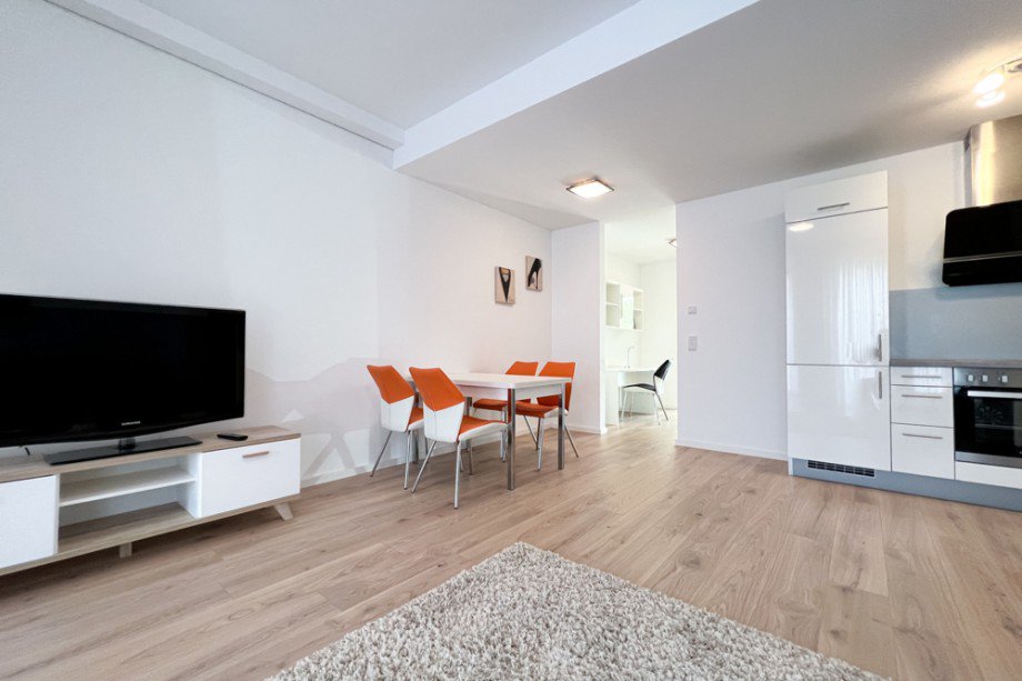 Wohnzimmer mit K�che weitere Beherbergungsbetriebe Erfurt