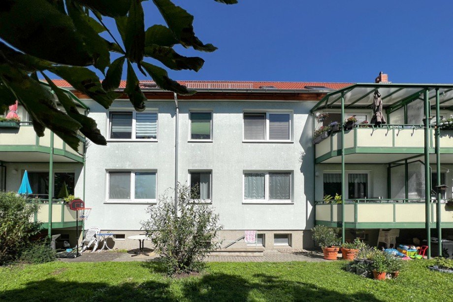Gartenansicht Dachgeschosswohnung Erfurt