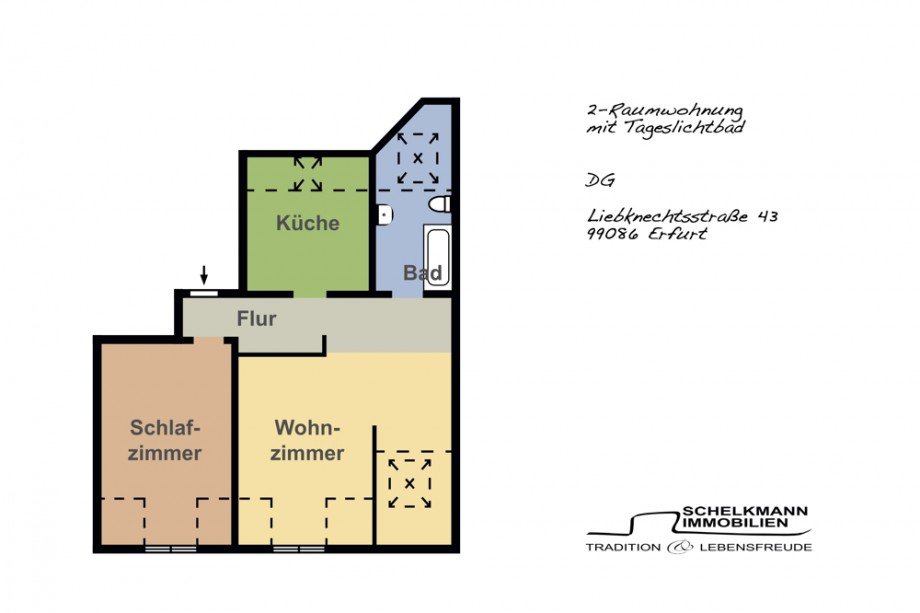 Vermarktungsgrundriss_DG Dachgeschosswohnung Erfurt