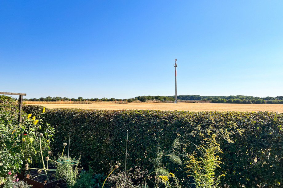 Felder hinter dem Garten Reihenendhaus Erfurt / Gottstedt