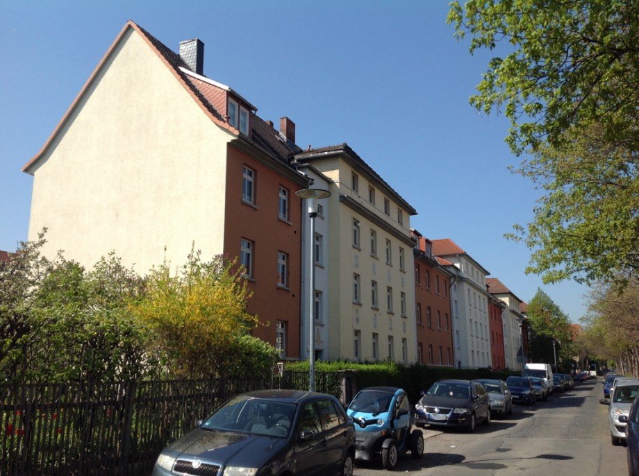 Giebelansicht Nonnenrain Dachgeschosswohnung Erfurt