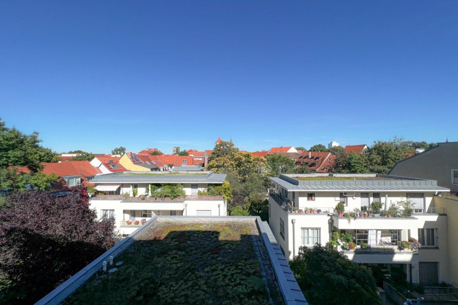 Blick aus dem Schlafzimmerfenster Etagenwohnung Erfurt