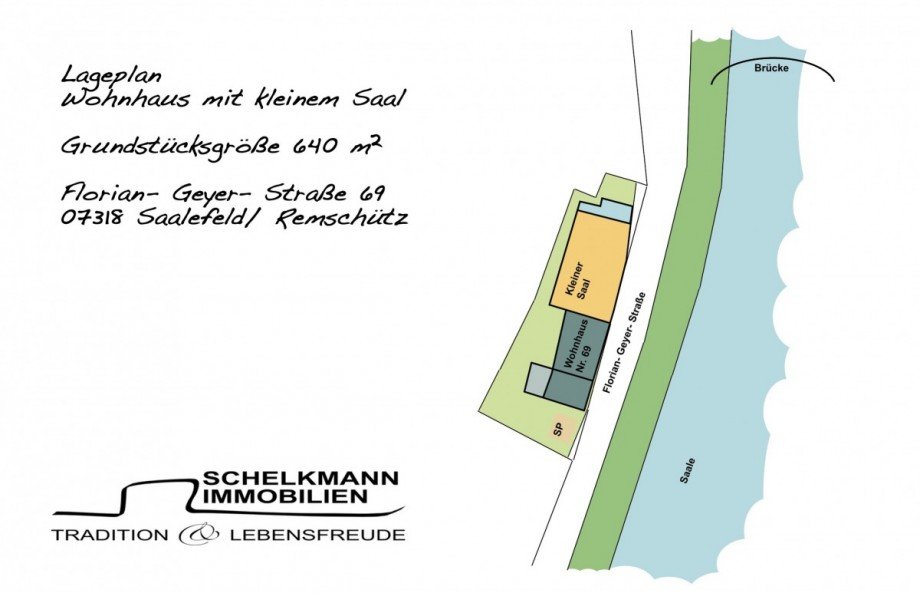 Lageplan EFH Remsch�tz Haus Saalfeld/Saale / Remsch�tz