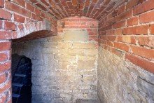 Kellereingang im Hinterhaus Liebevoll saniertes Bauernhaus mit Hinterhaus & Garten in Erfurt/ Bindersleben