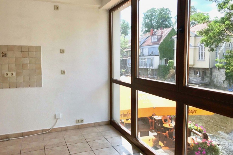 Tageslichtk�che mit Traumausblick Maisonettewohnung Erfurt