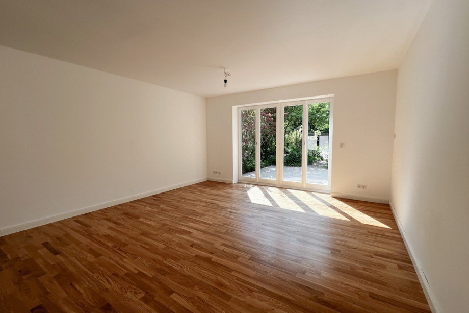 Wohnzimmerfenster zum Garten Erdgeschosswohnung Arnstadt