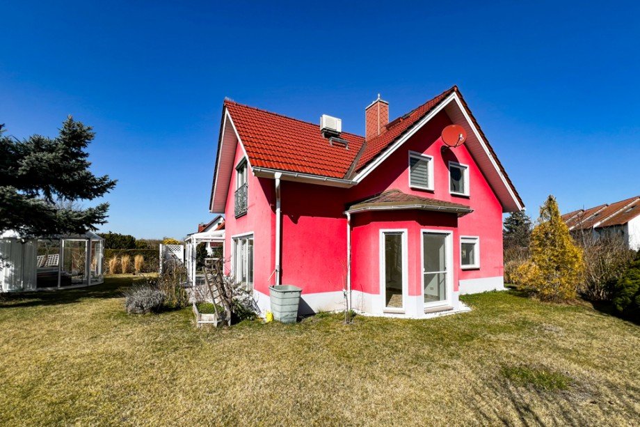 Erker am Wohnzimmer Einfamilienhaus Erfurt / Stotternheim