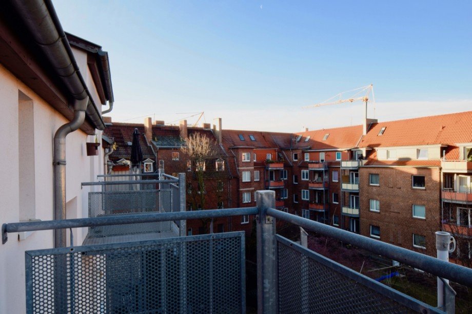 Balkon zur Gartenseite Maisonettewohnung Erfurt