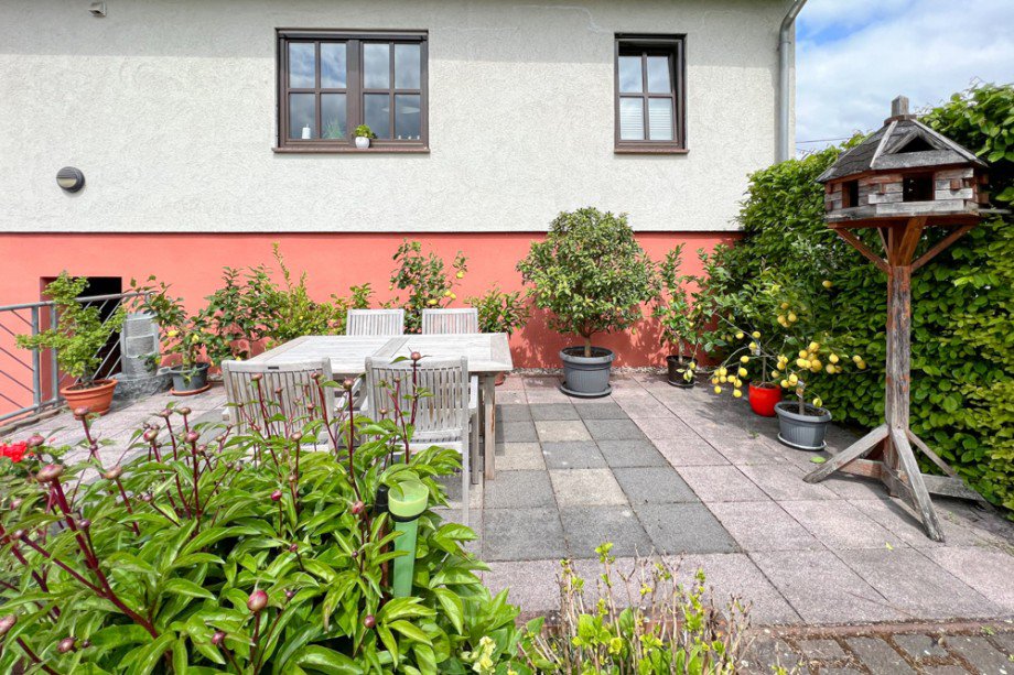 Terrasse am Haus Einfamilienhaus Arnstadt