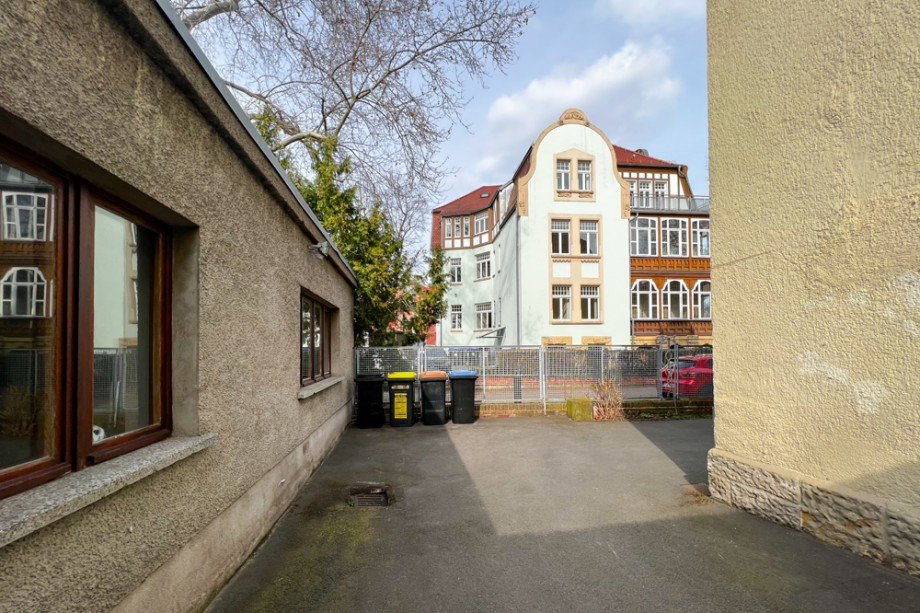 ZUgang zur Halle Werkstatt Erfurt