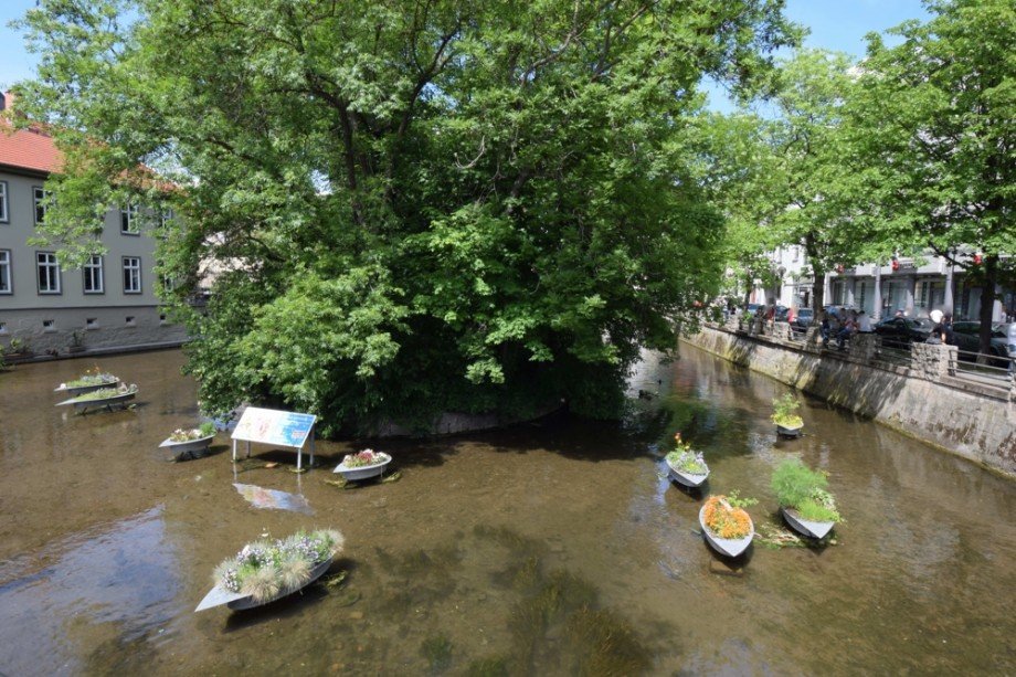 Blick von der Schl�sserbr�cke Dachgeschosswohnung Erfurt