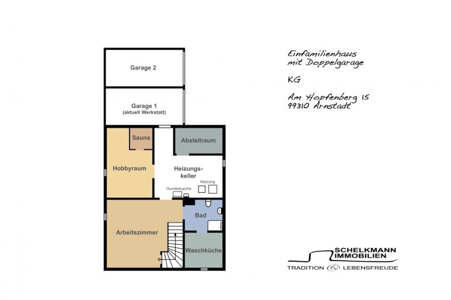 Grundriss_KG Einfamilienhaus Arnstadt/ Marlishausen