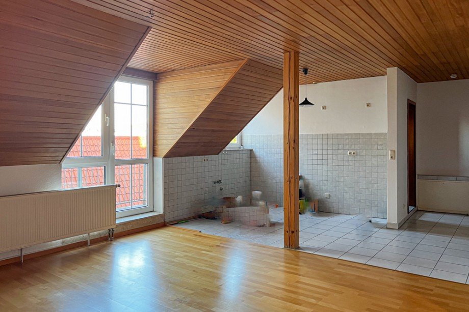 Terrassent�r im Essbereich Dachgeschosswohnung Erfurt