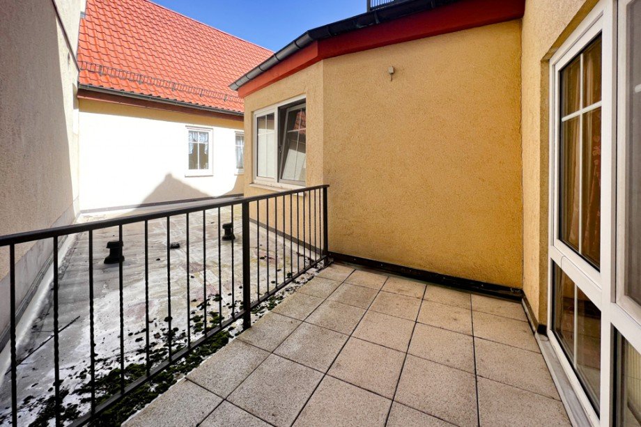 Balkon mit Privatsph�re Etagenwohnung Erfurt