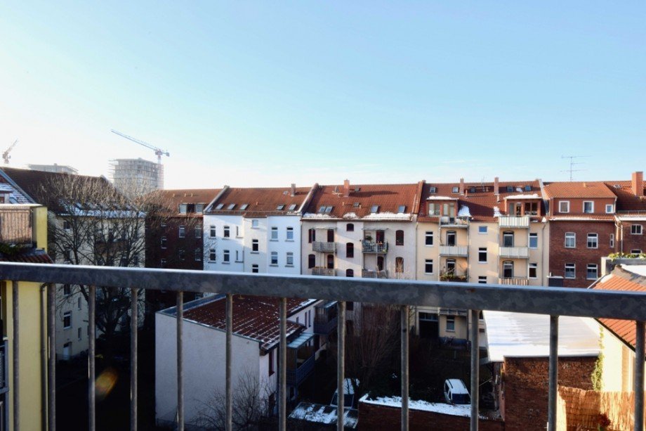Blick vom Balkon Richtung Altstadt Dachgeschosswohnung Erfurt