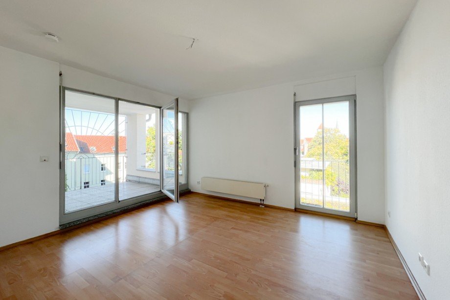 Schlafzimmer zur Gartenseite Etagenwohnung Erfurt