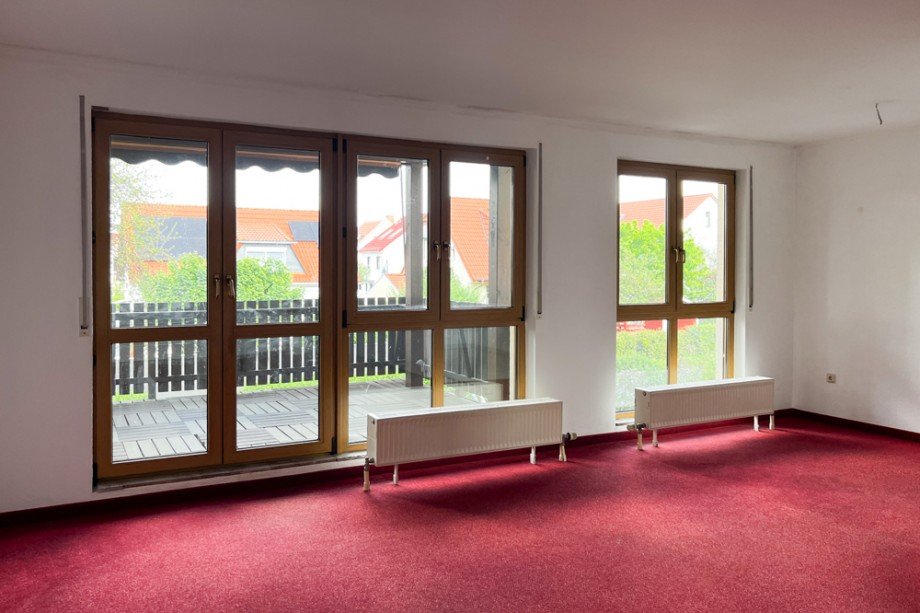 Wohnzimmerfenster Etagenwohnung Erfurt/ Niedernissa