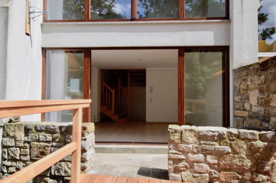 Blick vom Steg in Ihr Wohnzimmer Maisonettewohnung Erfurt