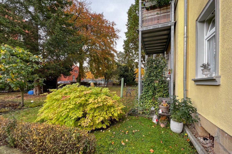 Balkon und eigenen Gartenfl�che Erdgeschosswohnung Gotha