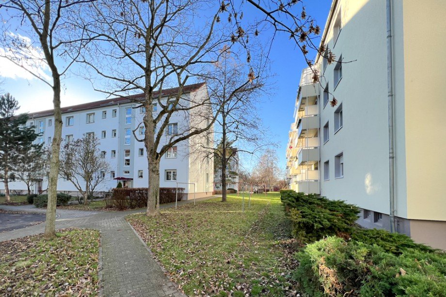 W�schepl�tze hinter dem Haus Etagenwohnung Erfurt