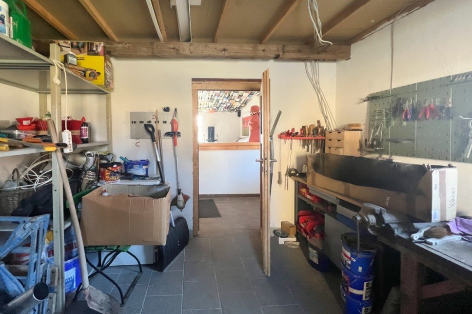 Blick aus der Werkstatt Einfamilienhaus Erfurt / Bindersleben