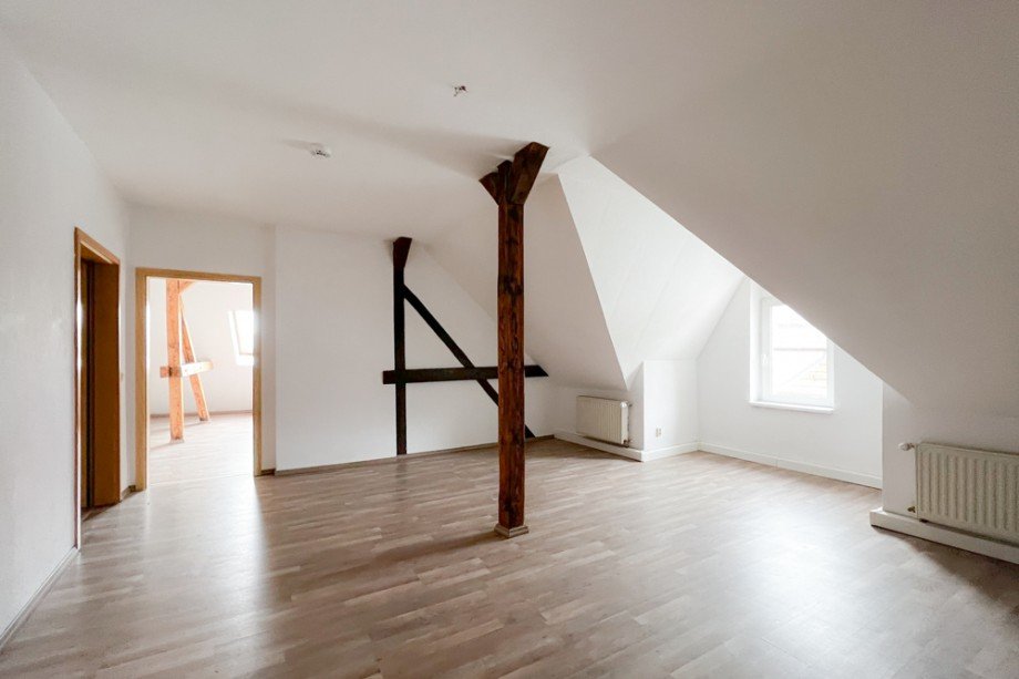 Wohnzimmer Dachgeschosswohnung Erfurt / L�bervorstadt