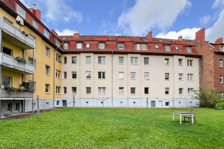 Gartenansicht Dachgeschosswohnung Erfurt / Altstadt