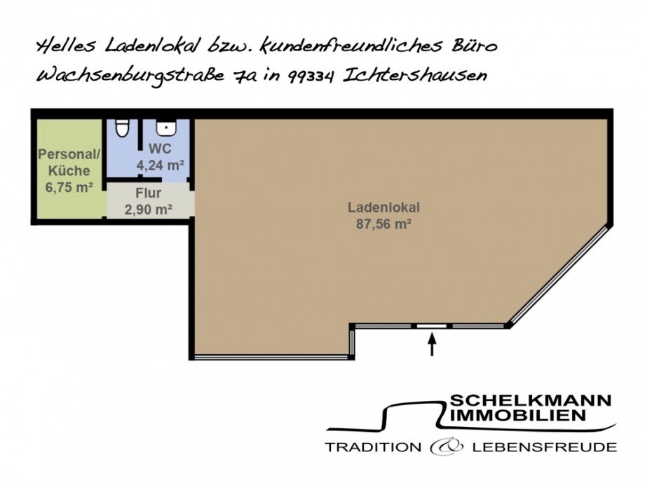 Grundriss Laden Ichtershausen Ladenlokal Ichtershausen