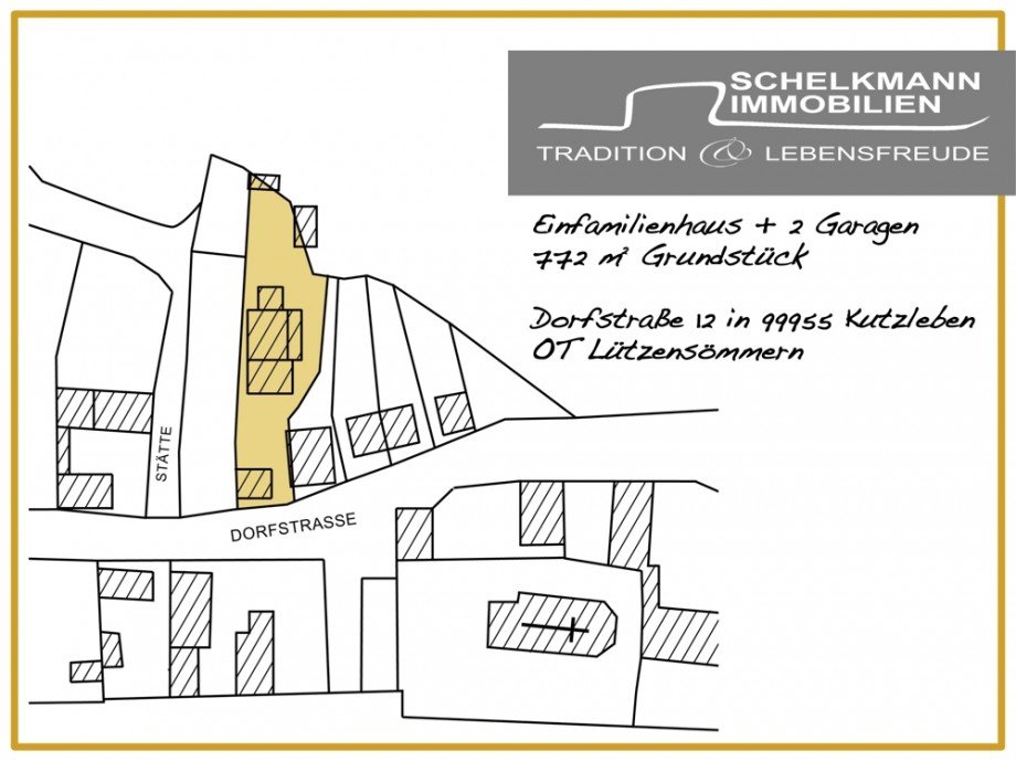 Lageplan EFH L�tzens�mmern Einfamilienhaus Kutzleben / L�tzens�mmern