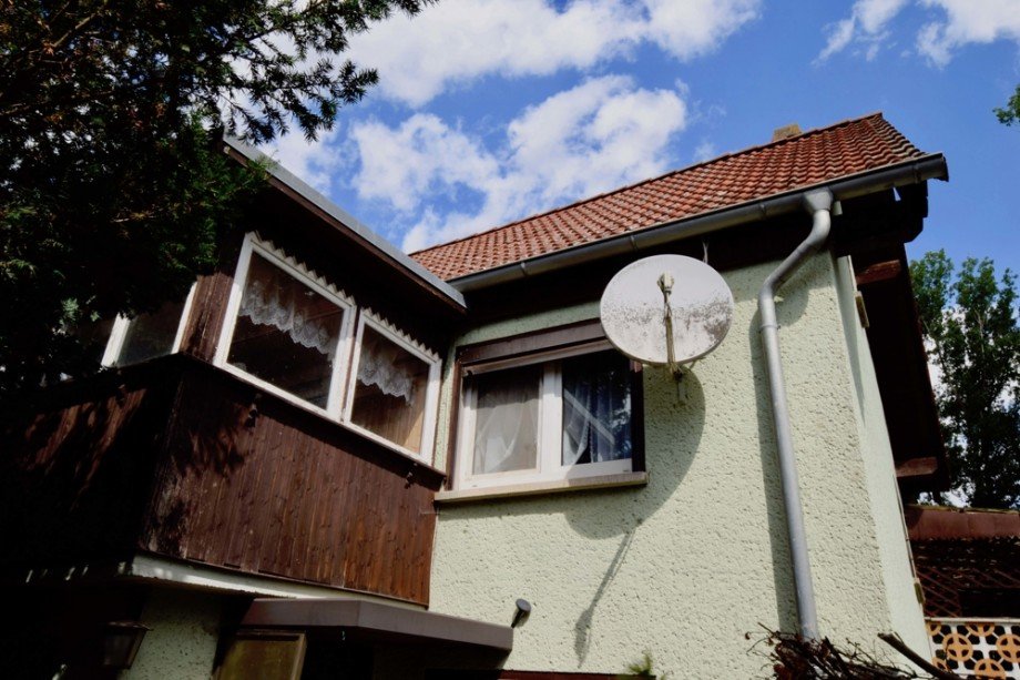 Loggia �ber dem Hauseingang Einfamilienhaus Kutzleben / L�tzens�mmern