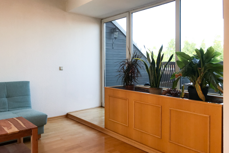 Terrassenfenster Loggia Maisonettewohnung Erfurt / Andreasvorstadt