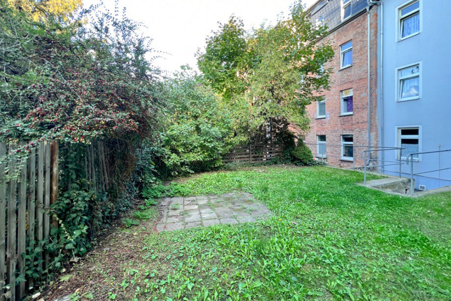 Gartenbereich im Innenhof Etagenwohnung Erfurt / Andreasvorstadt