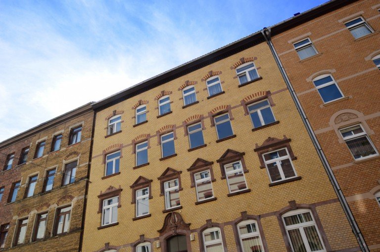 Hausansicht Erfurt Ruhrstr. Erfurt Etagenwohnung Nach Renovierung bezugsbereite 2Raumwohnung mit Echtholzparkett