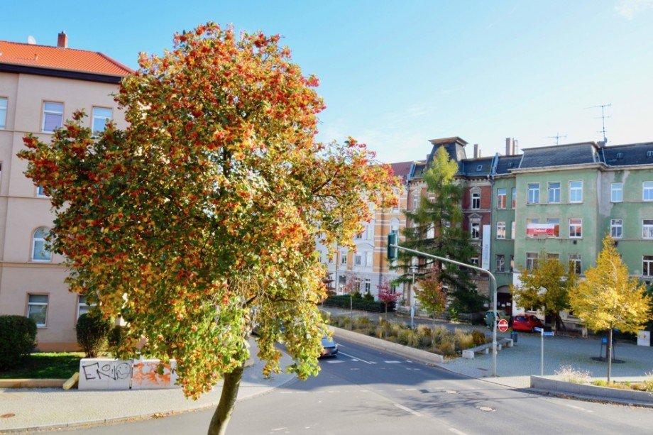 Blick aus dem Schlafzimmerfenster WE3 Etagenwohnung Erfurt