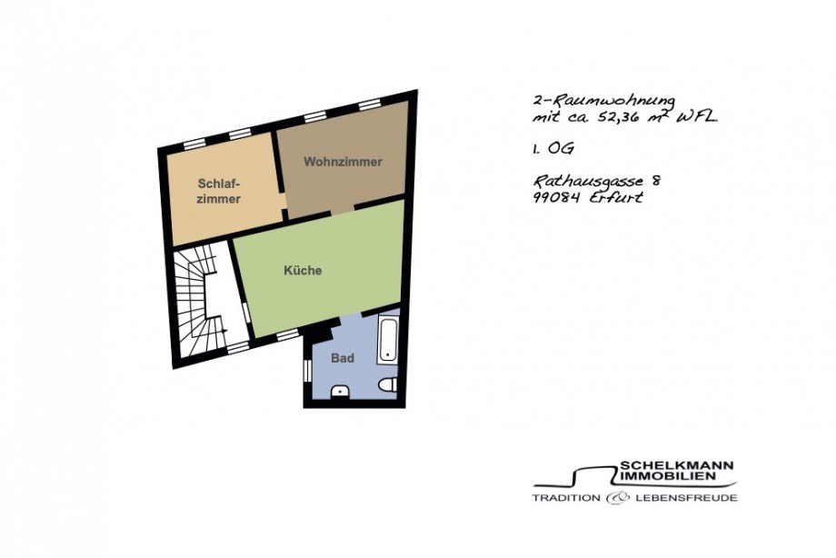 Grundriss Mietwohnung Erfurt Etagenwohnung Erfurt