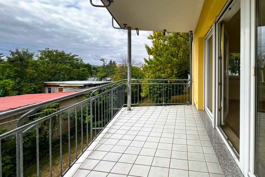 Gro�er Balkon Erdgeschosswohnung Erfurt