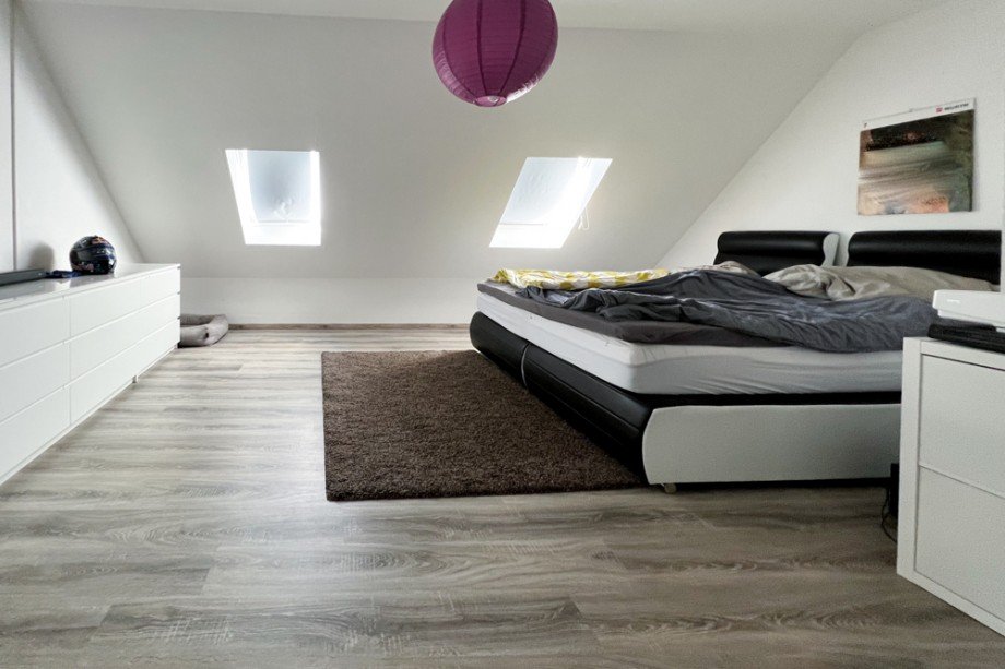 Schlafzimmer im DG Reihenmittelhaus Erfurt/ Frienstedt
